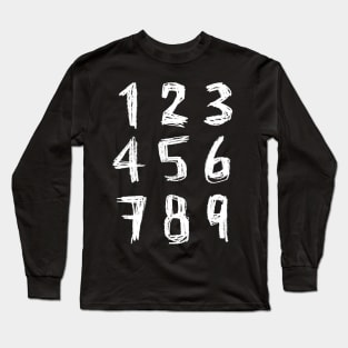 Digits Numbers Numberblocks Long Sleeve T-Shirt